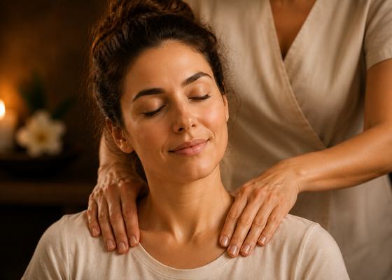 Nacken- und Schultermassage bei BaiBun
