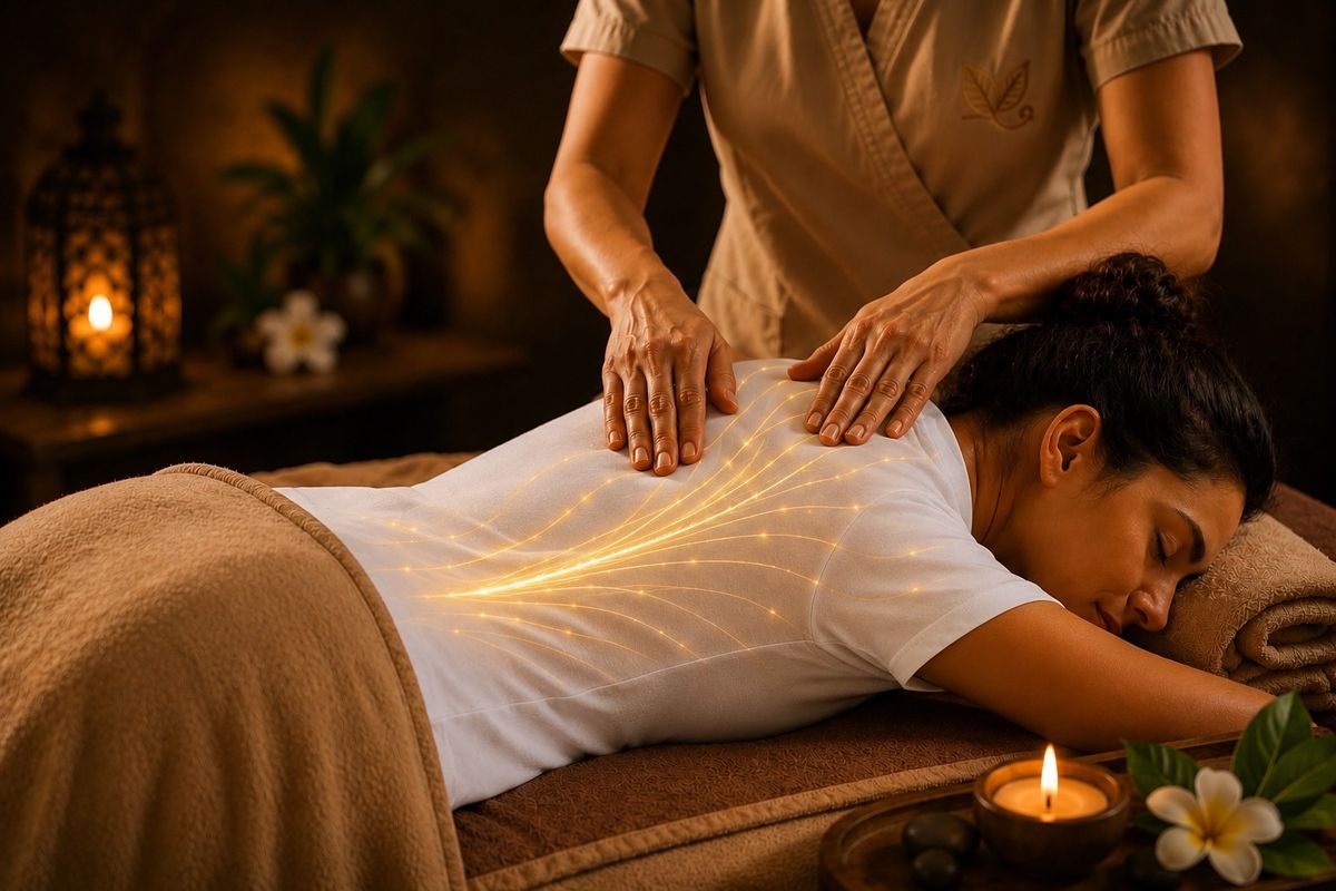 Entspannung während der Thai Solution Massage